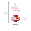 New Durable Funny Pet Cat Toys for entertain itself Mimi Favorite Feather Tumbler with small bell Kitten Cat Toys For Catch - red