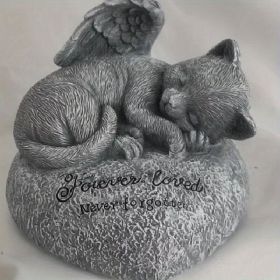 Cat Memorial Stone Or Resin Statue