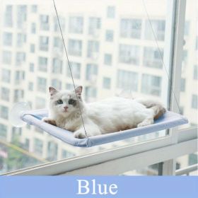 Cat Window Hammock 360° Sunny Seat Space Saving Cat Beds For Indoor Cats - Blue