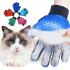 Cat grooming glove for cats wool glove Pet Hair Deshedding Brush Comb Glove For Pet Dog Cleaning Massage Glove For accessories - Right Blue