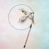 Bell feather tease cat stick pet cat toy wire bird tease cat stick - nice