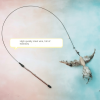 Bell feather tease cat stick pet cat toy wire bird tease cat stick - nice