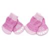 4 Pcs Pink Knitted Dogs Socks Cat Socks Cute Pet Socks Dog Paw Protection for Puppy Indoor Wear - Default