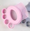 Comb Cat Comb Dog Pet Fur Shedding Comb Cat Hair Removal Cat Groomer Dematting - pink