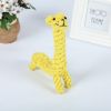 Natural Jute Dog Chewing Rope For Dental Tough With Cute Animals Fruit Eco-Friendly Knot - Lama