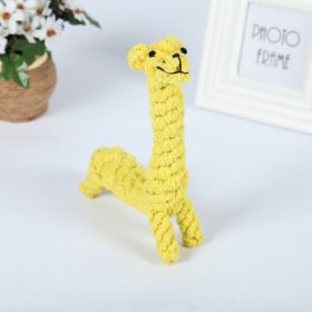 Natural Jute Dog Chewing Rope For Dental Tough With Cute Animals Fruit Eco-Friendly Knot - Lama