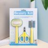3pcs Grooming Set; Comb, Nail Clippers, and Brush