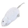 Clockwork Plush Mouse Simulation Tricky Dog Cat Toy Will Run And Wag Its Tail 1pc - White