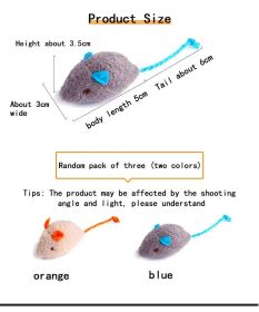3pcs Cat Plush Herbal Mouse - Random color