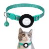 Pet Cat Reflective Collar With Bell For Airtag Tracker - Green - Pet Supplies