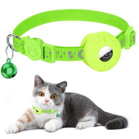 For AirTag Tracker Silicone Case Reflective Cats Dogs Pet Collar - Green - Pet Supplies