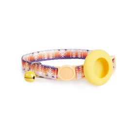 For Airtag Tracker Protective Case Cat Dog Collar - Orange Storm - Pet Supplies
