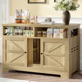 GO Cat Litter Box Enclosure for 2 Cats, Double Hidden Litter Box Furniture Cat Washroom, Farmhouse Indoor Cat House End Table, Brown - as Pic