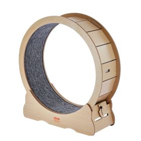 Cat Exercise Wheel Large Cat Treadmill Wheel for Indoor Cats 35.8 inch - Wooden-35.8 inch