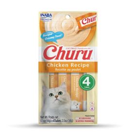 INABA Chicken Recipe, Creamy Lickable Puree Cat Treats - INABA Chicken Recipe