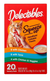 Hartz Delectables Squeeze Up Lickable Wet Cat Treats [Multiple Flavors & Sizes] - Hartz Delectables Squeeze Up Lickable