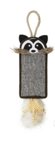SmartyKat Rowdy Rascal Hanging Carpet Cat Scratch Pad & Electronic Sound Plush Cat Toy - SmartyKat Rowdy Rascal