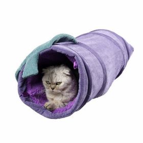 Creative Fruit Funny Pet Cat Tunnel Toys - Purple eggplant