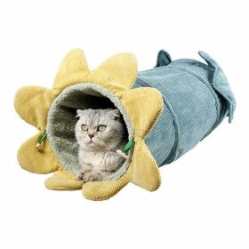 Creative Fruit Funny Pet Cat Tunnel Toys - Green cucumber