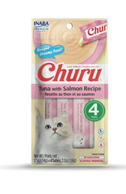 Inaba Churu Creamy, Lickable Wet Cat Treats, 0.5 oz, 4 Tubes, Tuna with Salmon - 2507077016df