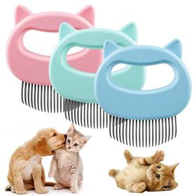 Pet Massage Brush Pet Grooming Massage Tool To Remove Loose Hairs - 2pcs - PINK