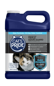 Cat's Pride Max Power Triple Odor Guard Unscented Clumping Cat Litter, 15 lb Jug - Cat's Pride Max Power Triple Odor Guard