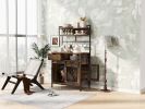 Furniture Style Dog Crate Composite Desk Hutch Pet Friendly Furniture - as Pic
