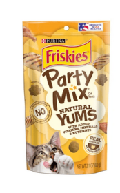 Purina Friskies Natural Cat Treats, Party Mix Natural Yums With Real Chicken & Vitamins, Minerals & Nutrients - Purina Friskies Natural Cat