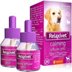 Dog Calming Pheromone Diffuser Refill 2 Pack DE Stress Formula Anti Anxiety Treatment for Cats Reduce Spraying Scratching Fighting - Beloved Pets