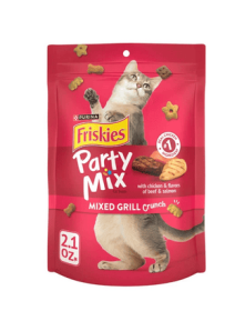 Purina Friskies Cat Treats, Party Mix Mixed Grill Crunch - Purina Friskies Cat