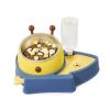 Elevated Tilted Food and Water Bowl Set, Raised Bowl with Automatic Water Dispenser Bottle for Cats and Small Dogs Kitten Puppy  - Navy