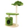 38 Inch Cute Cat Tree for Indoor Cats with Fully Wrapped Sisal Scratching Posts - as show