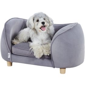 VEVOR Pet Sofa Dog Couch for Small-Sized Dogs and Cats Dog Sofa Bed 66 lbs - Gray - Small Size