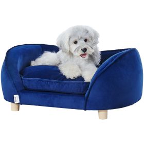 VEVOR Pet Sofa Dog Couch for Medium-Sized Dogs and Cats Dog Sofa Bed 81 lbs - Blue - Medium