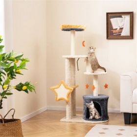 50' H Cat tree with sisal grab post and board - as picture