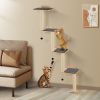 VEVOR Wall Mounted Cat Shelves Tree with Platform Tree-Shaped Cat Furniture Set - Large