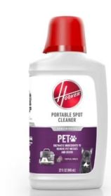 Hoover Paws & Claws Portable Pet Stain Odor Remover, 32 fl oz, AH30940, 1 Count, New - Portable Pet Stain Odor Remover,