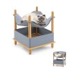 Creative Cat House with Semi-enclosed Condo - Grey - Pet entertainment