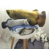 Cat Toy Simulation Fish Toy Pet Plush Cat Mint Fish Kitten - Gray whitebait 20cm long