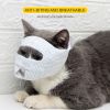 Breathable Cat Muzzle Anti Bite Kitten Muzzles Mask Cats Bathing Grooming Bag Pet Supplies - Blindfold - M