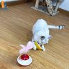 New Durable Funny Pet Cat Toys for entertain itself Mimi Favorite Feather Tumbler with small bell Kitten Cat Toys For Catch - yellow