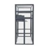 Multi-tier Cat Enclosure with Cat Perches and Cat Condo, Gray - As Picture