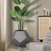 25.98"Modern Pet Furniture Cat Carrier Side Table, Sofa Side Table, Planter MDF Multifunctional Furniture, Cement Gray - as Pic