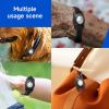 For AirTag Tracker Waterproof Protection Case Pet Leather Collar - Black - Pet Supplies