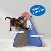 ScratchMe Cat Scratcher Post Board, Mount Fuji Shape Cat Scratching Lounge Bed, Durable Pad Prevents Furniture Damage - as Pic