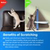 ScratchMe Cat Scratcher Post Board, Mount Fuji Shape Cat Scratching Lounge Bed, Durable Pad Prevents Furniture Damage - as Pic