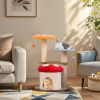 1PC 35 Inch Tall Cat Tower with Sisal Scratching Posts Cat Condo and Padded Platforms - Multicolor