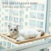 Cat Window Hammock 360° Sunny Seat Space Saving Cat Beds For Indoor Cats - Black
