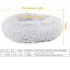 Pet Dog Bed Soft Warm Fleece Puppy Cat Bed Dog Cozy Nest Sofa Bed Cushion L Size - Gray - L