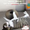 Free from EU Magic Organ Cat Scratching Board with Bell Cat Toy Grinding Claw Cat Play Scratch Climbing Frame Corrugated Paper - upgrade - 2pcs